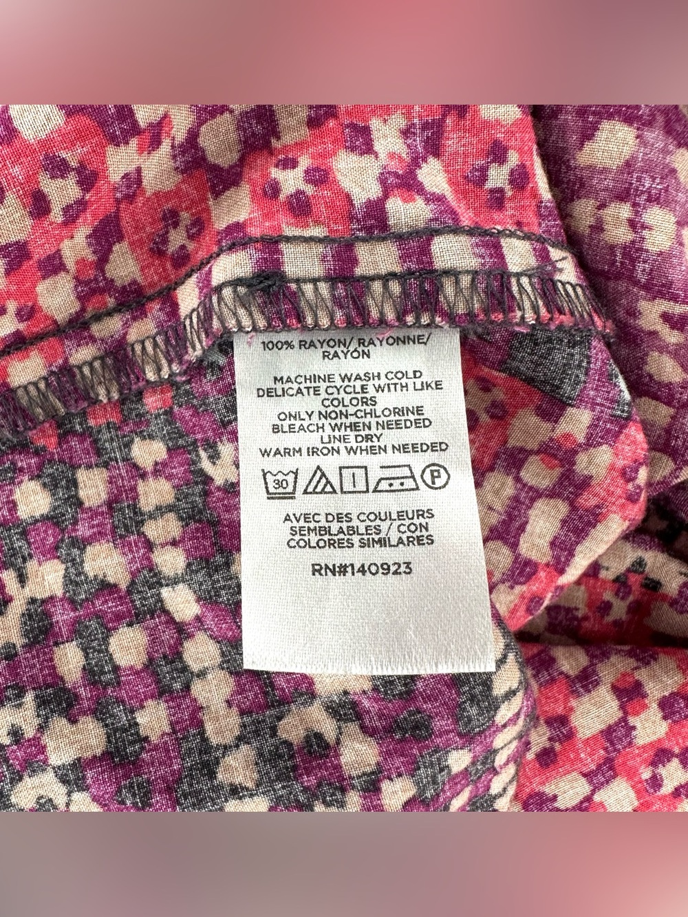 Loft Outlet Patchwork Maxi Dress Pink Women’s Size Large - Picture 4 of 6